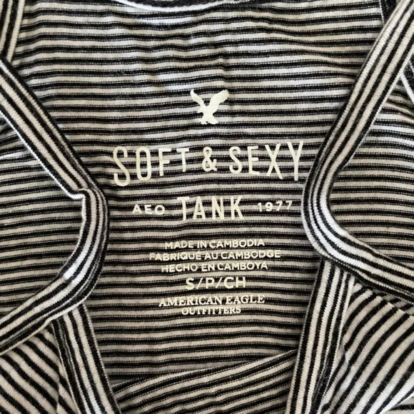 American Eagle Striped Halter Top - Picture 3 of 4
